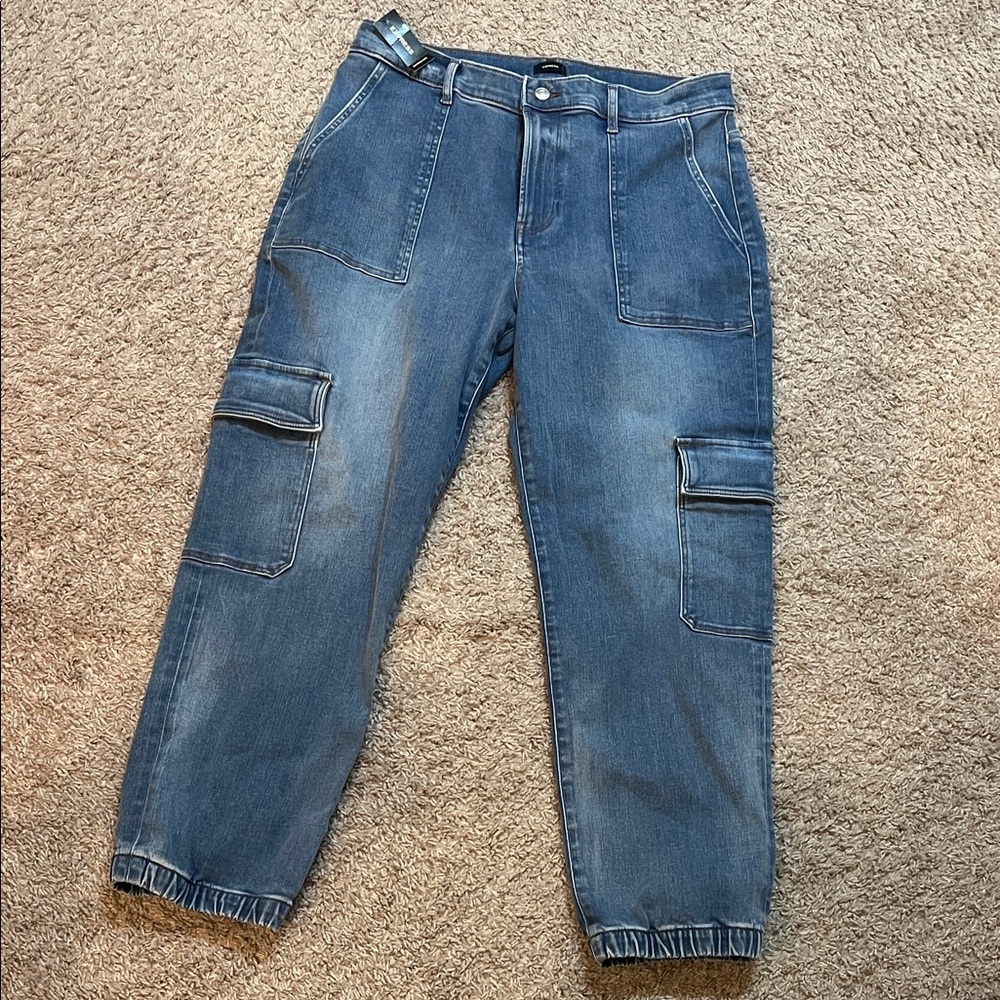 BNWT Stretch Denim Cargo Pants